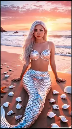 Mermaid in the su 
