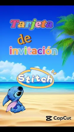 Stitch Invitación