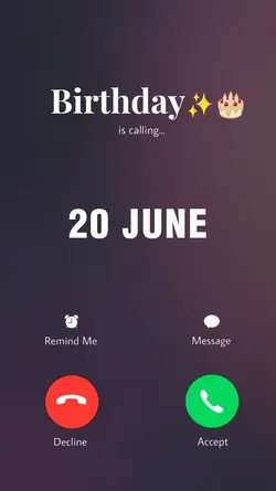 BDAY 20 JUNE 2026