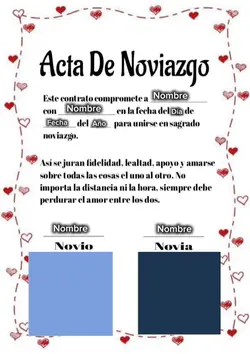 Acta de noviazgo