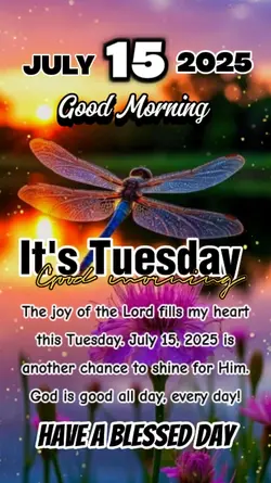 it's Tuesday,July 15
