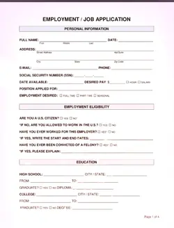 JOB APPLICATION