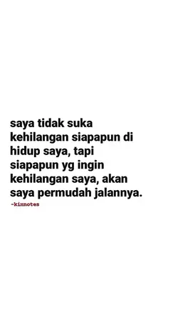 SAYA TIDAK SUKA