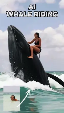 AI Whale Riding