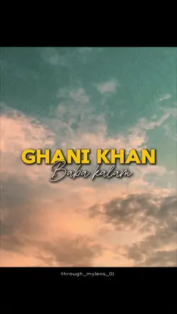 Ghani khan