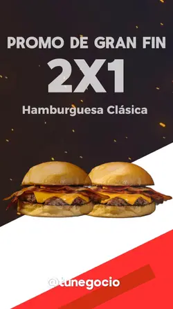Buen fin 2x1 burgers