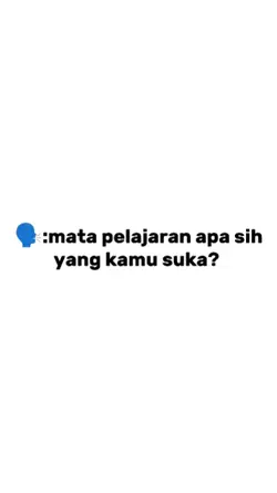 mata pelajaran apa