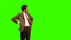 Mr Bean waiting 