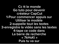 Tuto créateur CapCut