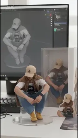 Miniatur 3D Gerak