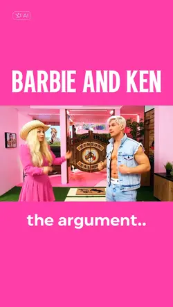 Barbie and Ken argue