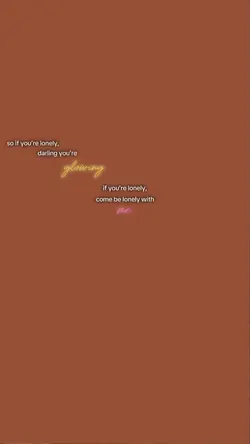lonely with me