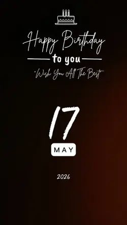 MAY 17th BIRTHDAYS