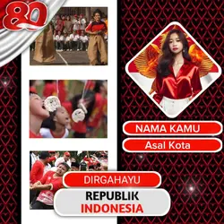 Twibbon Hut Ri ke 80