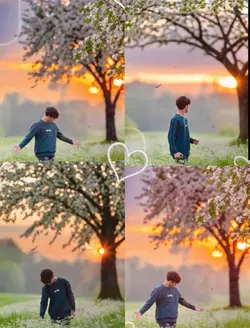 4 pictures template