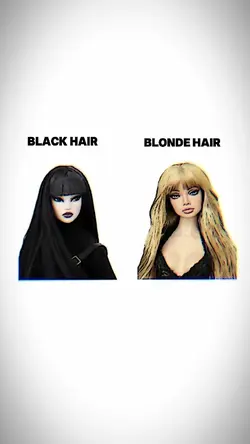 black x blonde hair