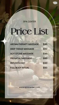 story : pricelist