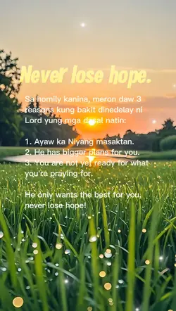 Never Lose Hope