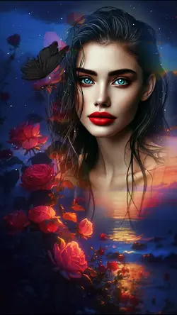 Overlay roses 