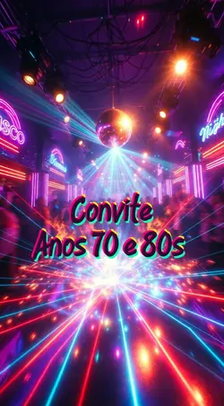 Convite anos 70