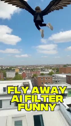 Fly away filter 🤣🦅