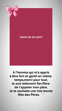 Bonne fête des pères