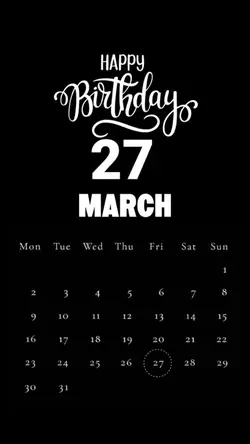 HBD 27 MARCH 2026