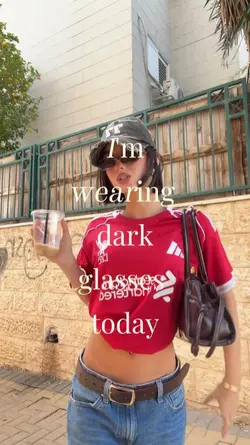 wear dark glasses 
