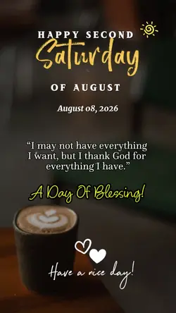 A Day of Blessing...