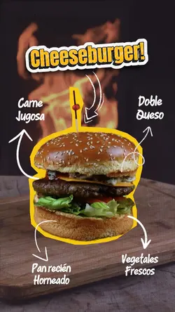 Hamburguesa anuncio 
