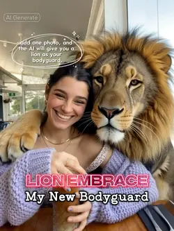 Lion Embrace