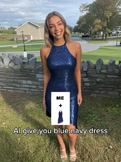 AI GIVE NAVY DRESS