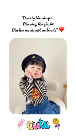 Bận làm mẹ bé cute