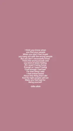 Billie eilish quote