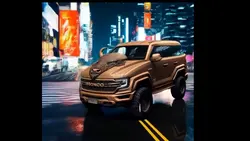 Car with animal skin