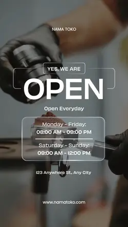 we are open