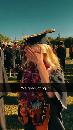 We graduating