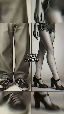 1 girl 2 outfits 