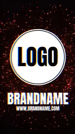 Business template logo industry minimalist white in tiktok 