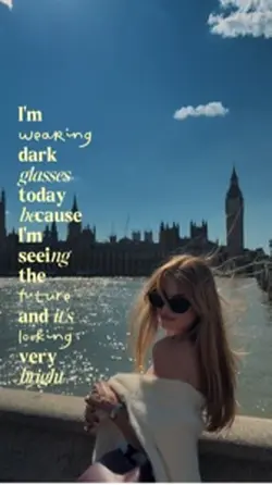 wearing dark glasses