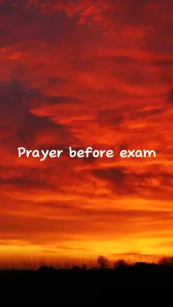 Prayer before exam 