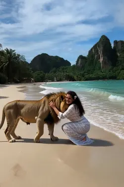 Löwen Umarmung 