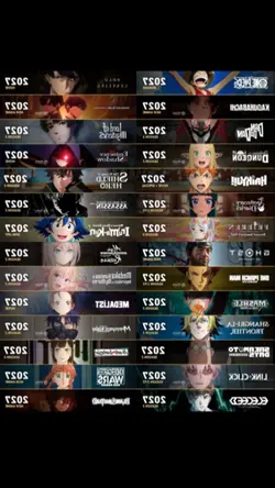 lịch anime 2027