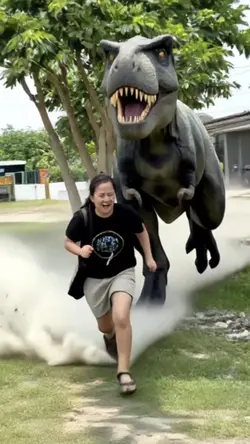 Chased by T Rex
