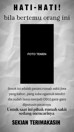 Meme ODGJ hilang