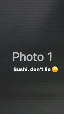 Sushi don't lie