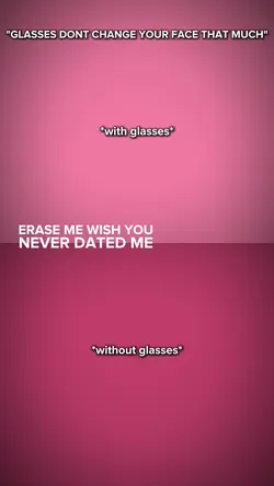 with&without glasses