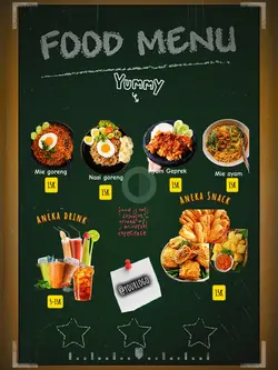 contoh food menu