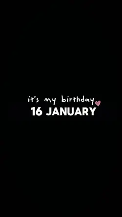 JANUARY BIRTHDAY 16