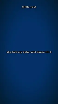 she told my baby....